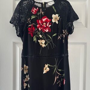 Black Floral Dress Premier Amour